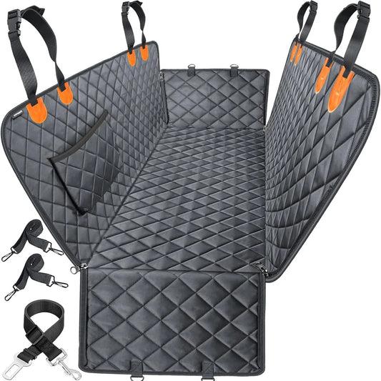 Funda Impermeable para Asiento Trasero con Base Rígida | Protector de Carro para Mascotas