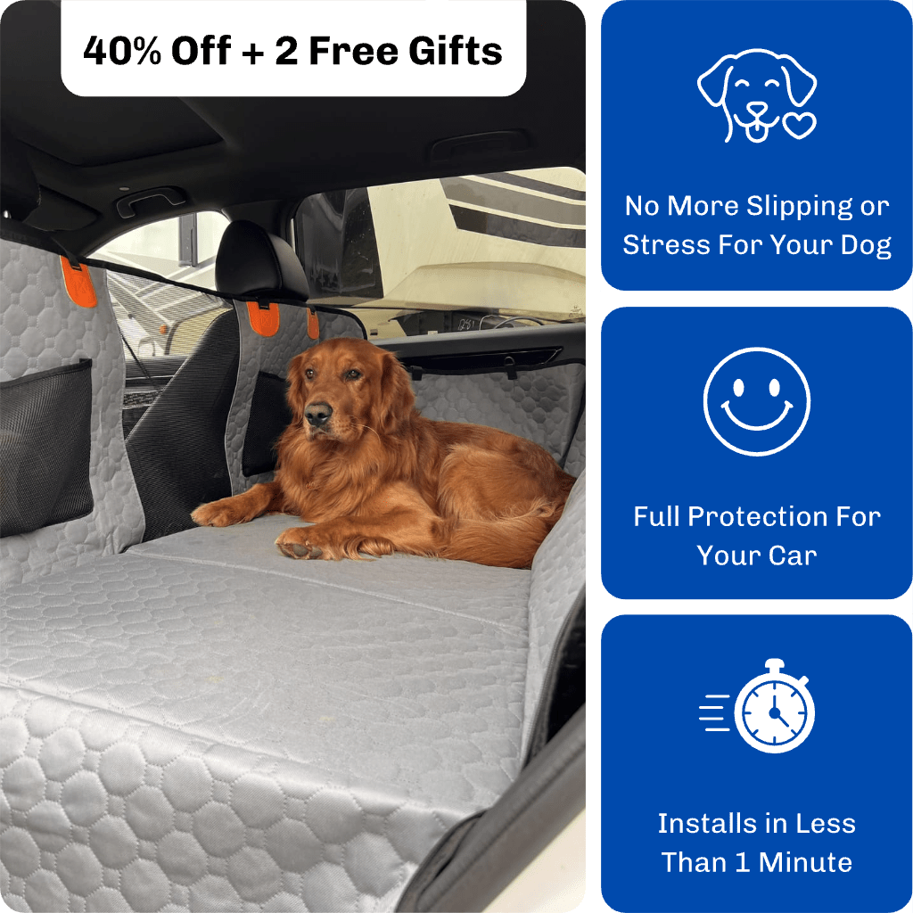 Cubre Asiento con Base Rígida para Mascotas | Protector Impermeable para Carro