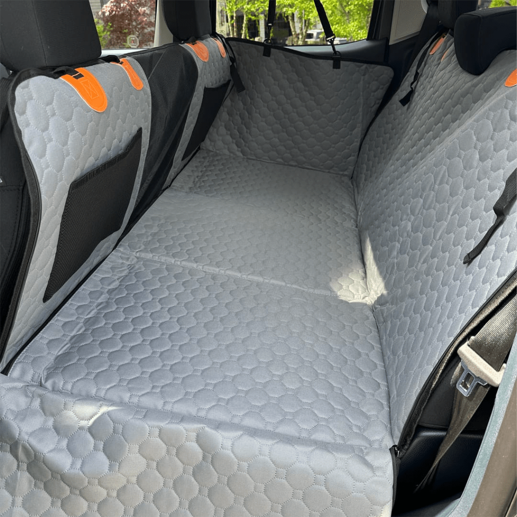 Cubre Asiento con Base Rígida para Mascotas | Protector Impermeable para Carro